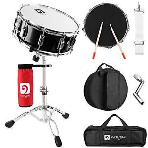 Snare Drum Set Student Snare Drum Kit With Stand Drum Mute Pad 5a Drum Sticks Dr