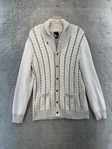 Men’s Bar III Button Up Sweater Medium Grey