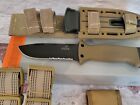 GERBER LMF II Infantry Knife with Sheath Coyote Brown Partially Serrated  *NEW*