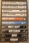 Lot Of 10 Christian Metal Rock Cassettes Whitecross White Heart Seraiah Star VG+