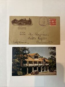 Seigler Hot Springs Lake County California Middletown-Cobb-Lower Lake Postcard