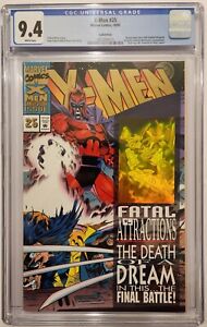 X-men #25 NM CGC 9.4 Gold Variant Edition Fatal Attractions X-Over