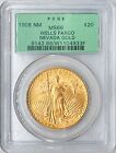 1908 NM $20 Saint Gaudens PCGS OGH MS66 Wells Fargo Gold Double Eagle 104933F