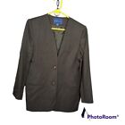 NWT Karen Scott Size 10 Dark Brown Blazer 2 Button Suit Jacket $120 NWT