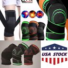 Knee Sleeve Compression Brace Support Sport Joint Pain Arthritis Relief Strap US