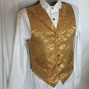 Men's Western Gold Reno Frontier Classic Dress Vest, S-XXXL