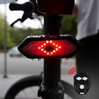 US Bicycle Tail Light USB Smart Wireless Remote Control Turn Signal Warning Lamp