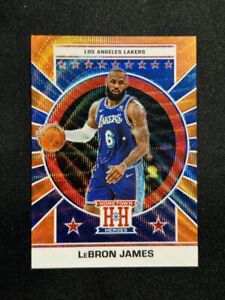 New Listing2021-22 Panini Hometown Heroes Lebron James Orange Wave /75 #663 SSP Lakers