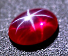 8.25 Cts. Natural Star Red Ruby 6 Rays Oval Cabochon Cut Certified Gemstone