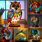 Stained Glass 3D Animal Table Lamps Home Decor Night Light Gift
