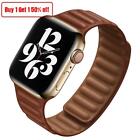 Magnetic Leather Link Band Strap For Apple Watch Ultra 8 7 6 5 SE 42/44/45/49mm