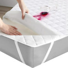 Quilted Waterproof Mattress Protector & Mattress Topper Protector Pads All Sizes