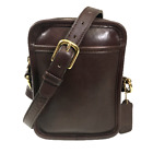 Vintage Coach Kit 9973 Crossbody Camera Bag Mahogany Brown Leather Purse USA