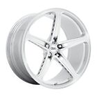 22x9 OHM Amp Forged Silver Machined Wheel 5x120 (25mm)