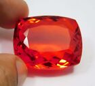 NATURAL CERTIFIED 115.70 CT CUSHION CUT ORANGE MEXICAN FIRE OPAL LOOSE GEMSTONE-
