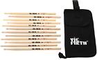 Vic Firth American Classic Drumsticks 6-pack - 5B - Wood Tip - with Free Stick