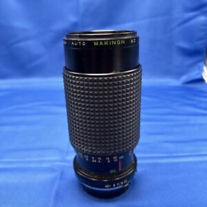 Makinon MC Auto Zoom 1:4.5 F=80-200mm Camera Lens with Case