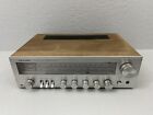 Vintage Realistic STA-64 AM/FM Stereo Receiver Wood Cabinet Silver Retro