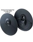 Donner Cymbal  Pads 3PCS- 2 Crash/ Ride, 1 High Hat Cymbals mutes Brand New Blac