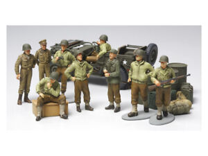 WWII U.S.Army Infantry At Rest 1:48 Plastic Figure Model Kit Tamiya