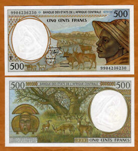 Central African Republic, States, 500 Francs, 1999 P-301Ff, UNC   Herder, Baobab