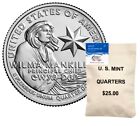 2022 P American Women Quarter WILMA MANKILLER 100 Coin Bag Unopened/Unsearched