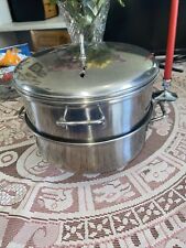 Vtg Lo-Heet Vollrath Stainless Steel Steamer Pot/ Pan