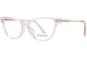 Versace VE3309 148 Eyeglasses Women's Crystal Full Rim Cat Eye 52mm