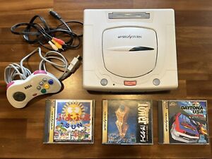 Japanese Sega Saturn Console And Games *Read Description / Japanese Games Only*