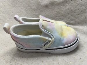 Vans Tie-Dye Classic Slip On Girl's Sneakers Size 6 Multicolor 721356