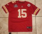 New XL Mahomes #15 Kansas City Chiefs 2024 Super Bowl Jersey Red Extra LARGE