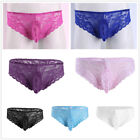 US Men's Lace Briefs Sissy Pouch Underwear Moon Crossdress Panties Lingerie Sexy