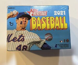 2021 Topps Heritage Baseball Blaster Box New Factory Sealed 72 Cards Per Box