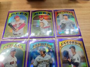 2021 Topps Heritage High number PURPLE LOT