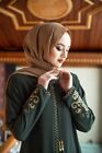 Embroidered Sleeves Abaya Dress Turkey Muslim Fashion Islam Clothing Dubai