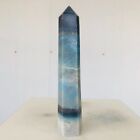 508g Natural trolleite Quartz Crystal Obelisk Wand Point Mineral Healing Q215