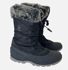 Used Snow Boots Women’s Size 10 Kamik Momentum 2  Black Insulated Waterproof