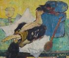 Signed Antique French Expressionist Still Life Oil Painting - Yvonne Mottet