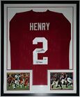 Derrick Henry Autographed Alabama Jersey 15 Heisman Insrp Beckett BAS COA Framed