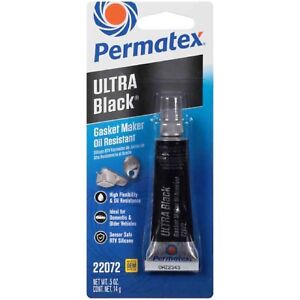 Permatex 22072 Ultra Black RTV Silicone Gasket Maker .5oz