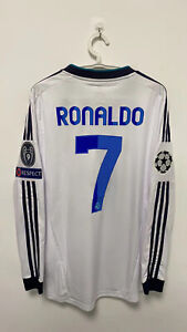 Cristiano Ronaldo 7 Real Madrid 2012/13 UCL Edition Home Long Sleeve Jersey M