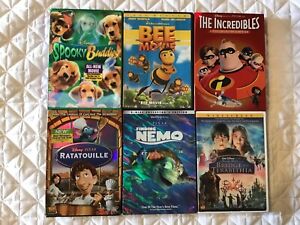 New ListingDisney 8 DVD Lot Finding Nemo The Incredibles Bee Movie Ratatouille Spooky Bud