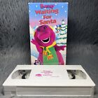 Barney: Waiting for Santa VHS Tape 1992 Sing Along White Tape Christmas Movie