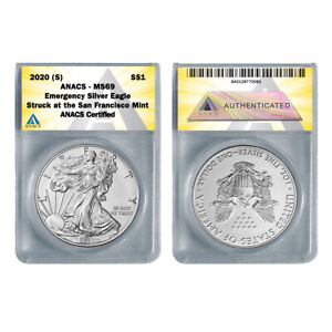 2020 (S) American Silver Eagle MS69 - Emergency ASE Production
