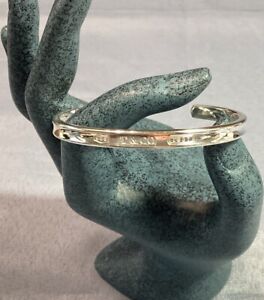 Tiffany & Co. Sterling Silver 1837 5 mm Cuff Bracelet 6 1/2”