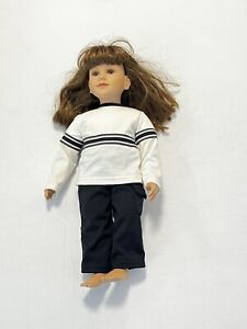 Vintage My Twinn Doll 1996/97 Brown Hair Blue Eyes 23” Posable Read