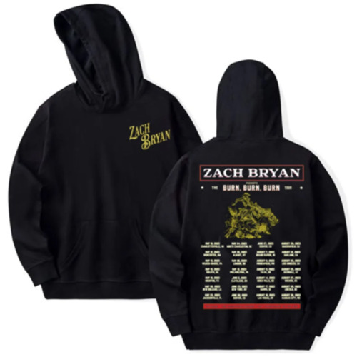 Zach Bryan Burn Burn Burn Tour 2023 hoodie 2 SIDE EE1434