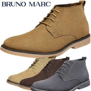 Bruno Marc Men's Chukka Boots Suede Leather Lace Up Oxford Dress Casual Shoes