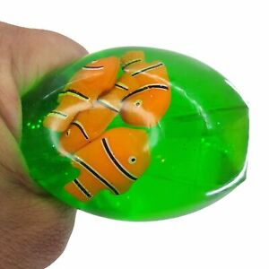 1 Clown Fish Water Wiggler Sensory tube wigglie snake fidget tactile autism toy