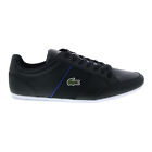 Lacoste Nivolor 0721 1 P CMA Mens Black Leather Lifestyle Sneakers Shoes
